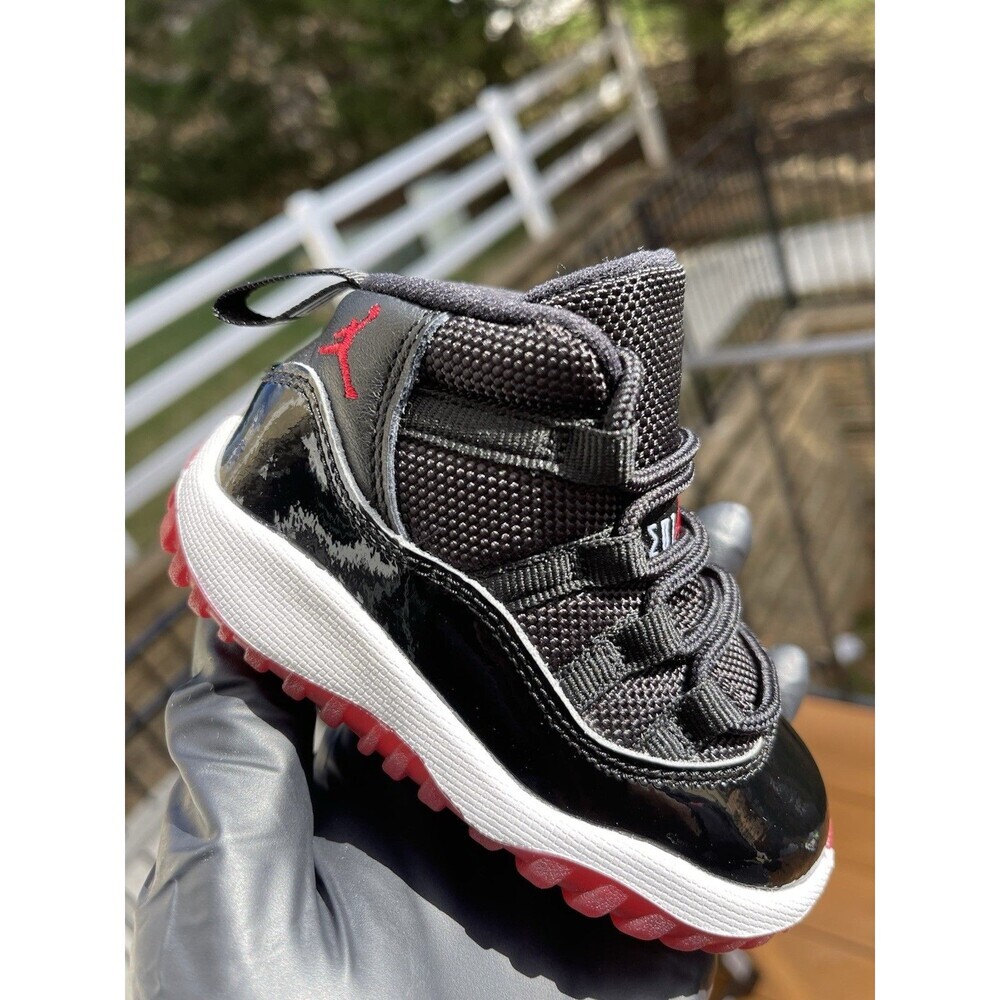 Air Jordan 11 Retro TD ‘Bred’ Baby Toddler 378040-061 - SZ 5C ‘VNDS’ - Picture 8 of 11